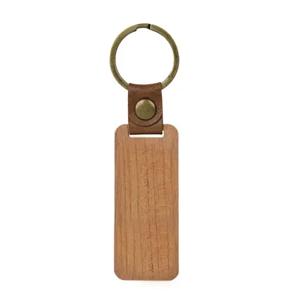Blank Rectangular Walnut Keychain (10pcs / 20pcs)